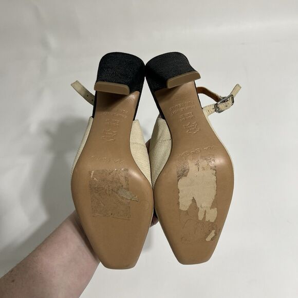 VIA SPIGA Sling Back Heels Square Heel Classy Sample Unique Women's US 6M - Picture 5 of 9